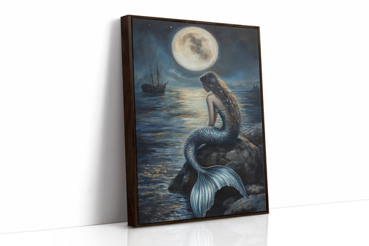 AL0103 - Premium Art Print - Brown Framed Canvas image 1
