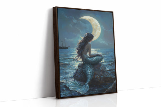AL0104 - Premium Art Print - Brown Framed Canvas image 1
