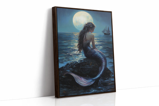 AL0105 - Premium Art Print - Brown Framed Canvas image 1