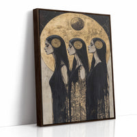 AL0106 - Premium Art Print - Brown Framed Canvas image 1