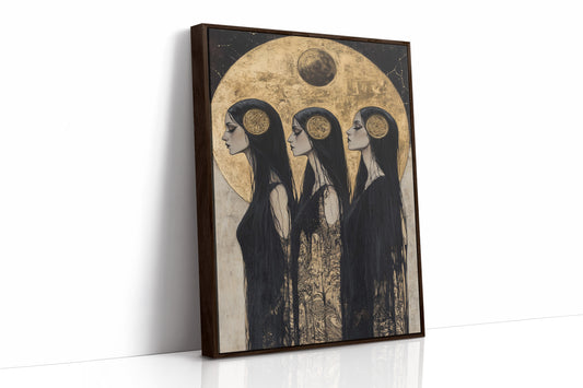AL0106 - Premium Art Print - Brown Framed Canvas image 1