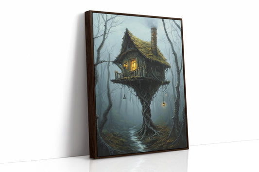 AL0107 - Premium Art Print - Brown Framed Canvas image 1
