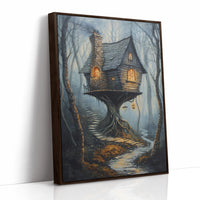 AL0108 - Premium Art Print - Brown Framed Canvas image 1