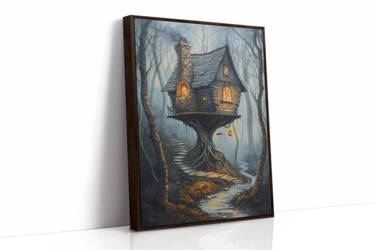 AL0108 - Premium Art Print - Brown Framed Canvas image 1