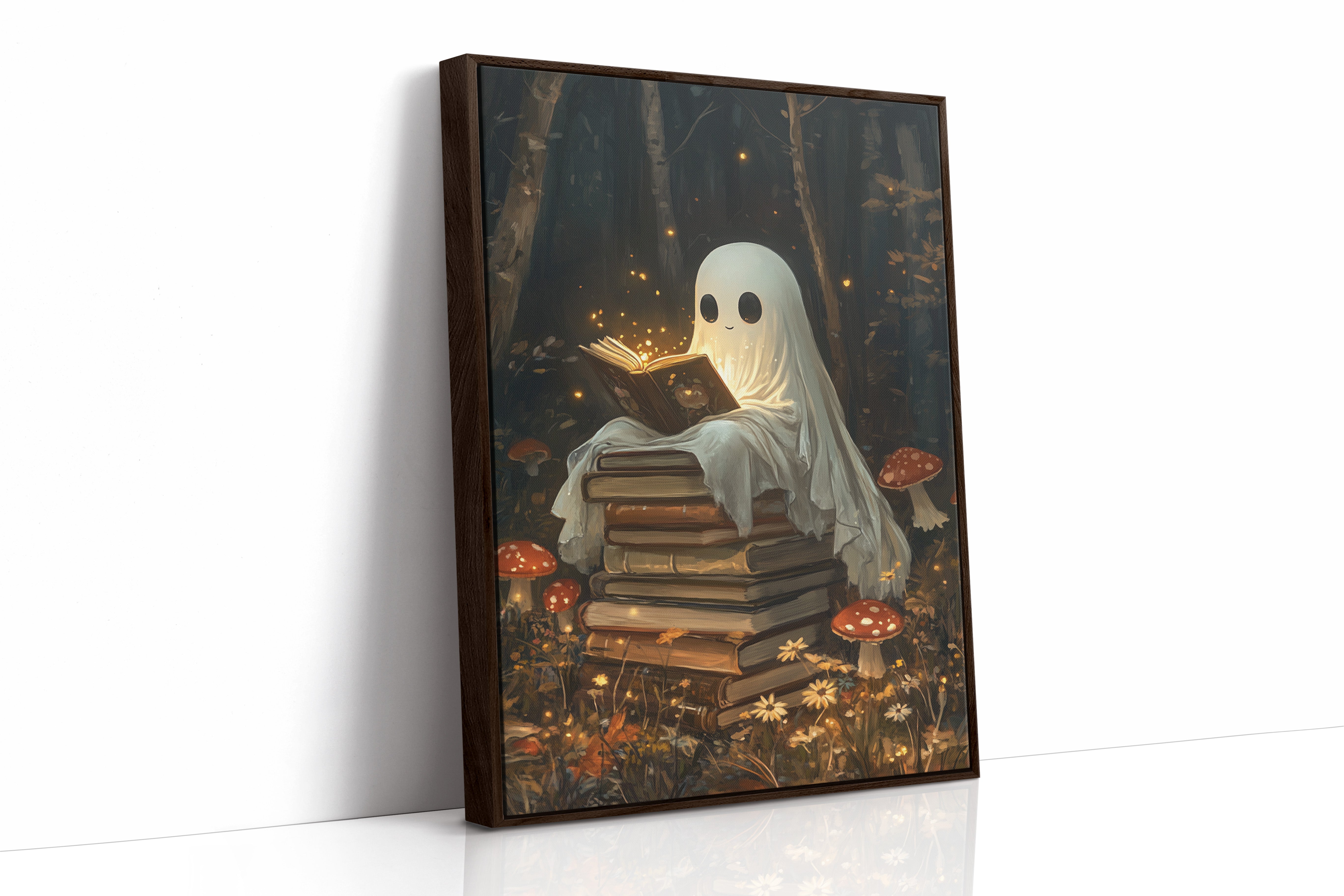 AL0109 - Premium Art Print - Brown Framed Canvas image 1