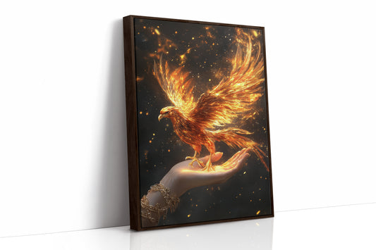 AL0111 - Premium Art Print - Brown Framed Canvas image 1