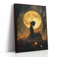 AL0114 - Premium Art Print - Brown Framed Canvas image 1
