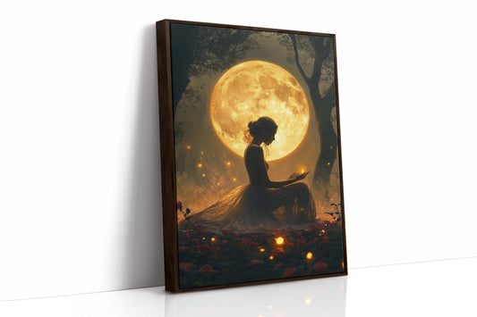 AL0114 - Premium Art Print - Brown Framed Canvas image 1