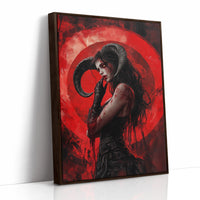 AL0115 - Premium Art Print - Brown Framed Canvas image 1