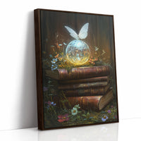 AL0116 - Premium Art Print - Brown Framed Canvas image 1