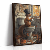 AL0118 - Premium Art Print - Brown Framed Canvas image 1
