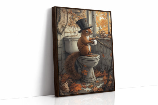 AL0118 - Premium Art Print - Brown Framed Canvas image 1
