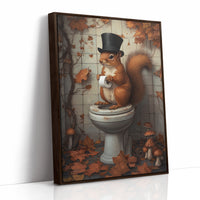 AL0119 - Premium Art Print - Brown Framed Canvas image 1