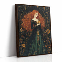 AL0120 - Premium Art Print - Brown Framed Canvas image 1