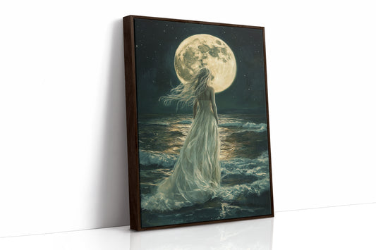 AL0122 - Premium Art Print - Brown Framed Canvas image 1