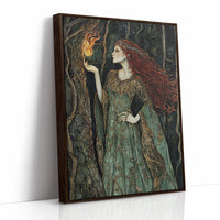 AL0125 - Premium Art Print - Brown Framed Canvas image 1