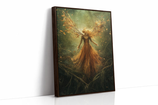 AL0127 - Premium Art Print - Brown Framed Canvas image 1