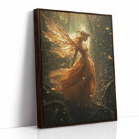 AL0128 - Premium Art Print - Brown Framed Canvas image 1