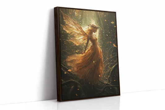 AL0128 - Premium Art Print - Brown Framed Canvas image 1