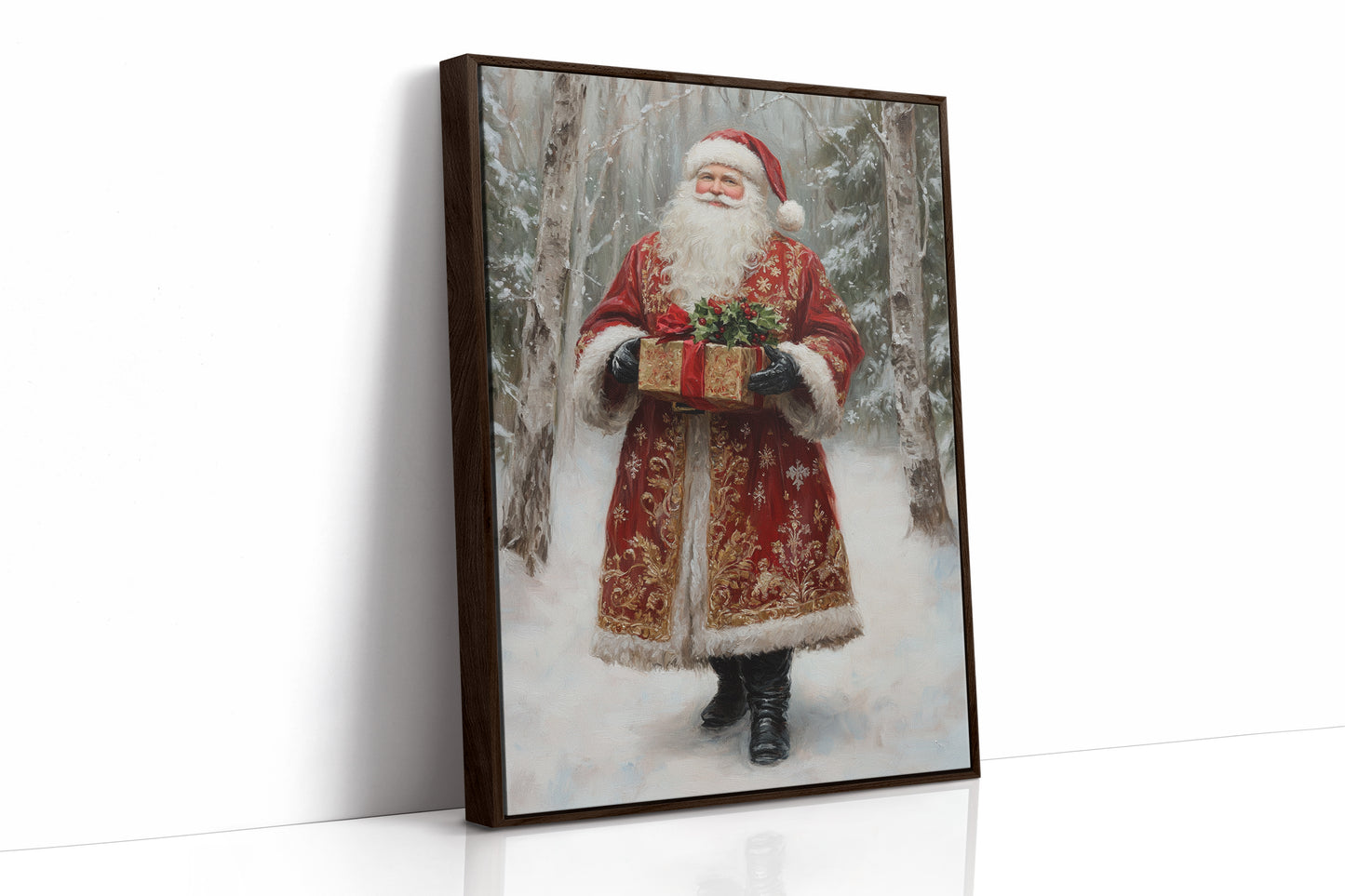AL0129 - Premium Art Print - Brown Framed Canvas image 1