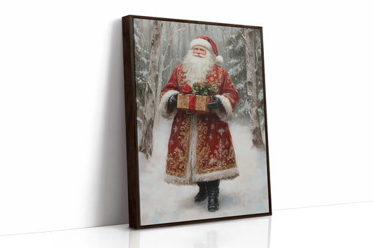 AL0129 - Premium Art Print - Brown Framed Canvas image 1