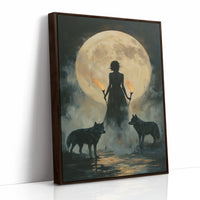 AL0131 - Premium Art Print - Brown Framed Canvas image 1