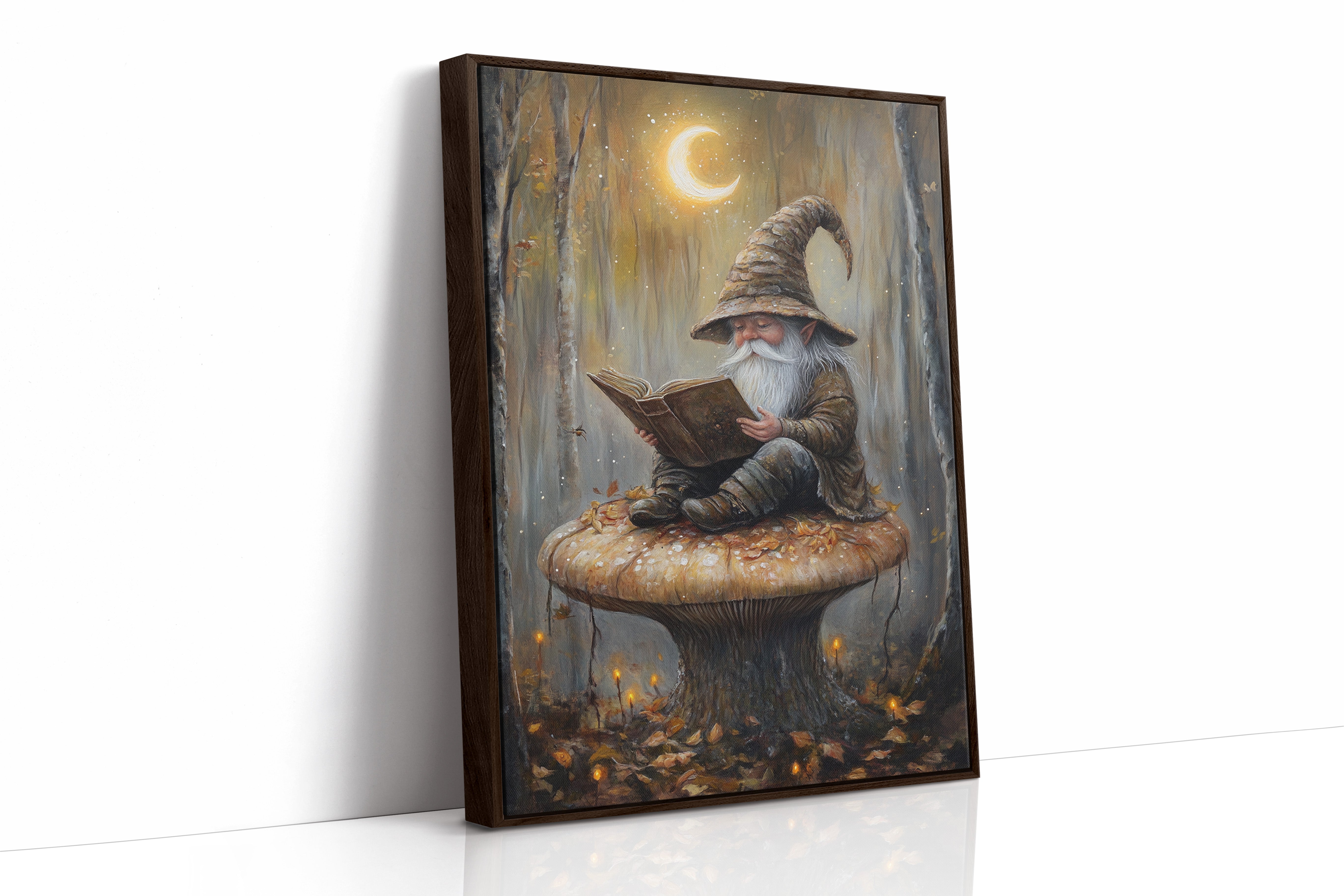 AL0138 - Premium Art Print - Brown Framed Canvas image 1