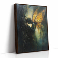 AL0139 - Premium Art Print - Brown Framed Canvas image 1
