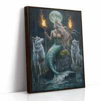 AL0140 - Premium Art Print - Brown Framed Canvas image 1