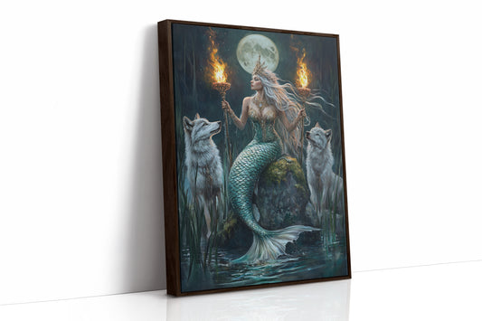 AL0140 - Premium Art Print - Brown Framed Canvas image 1