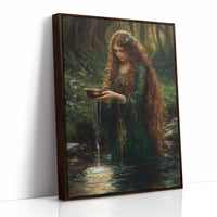 AL0141 - Premium Art Print - Brown Framed Canvas image 1