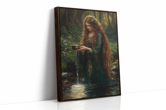 AL0141 - Premium Art Print - Brown Framed Canvas image 1