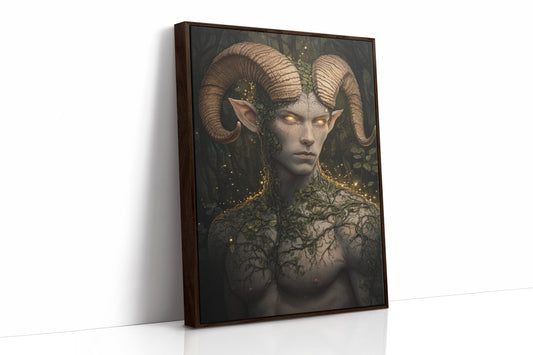 AL0143 - Premium Art Print - Brown Framed Canvas image 1