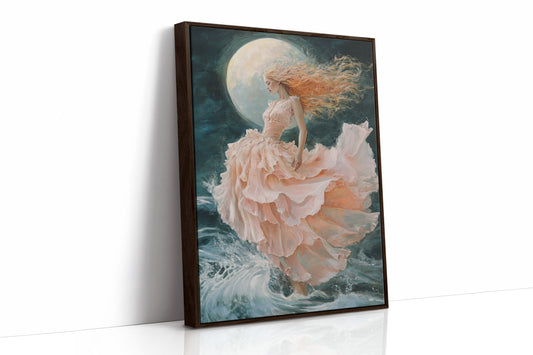 AL0148 - Premium Art Print - Brown Framed Canvas image 1