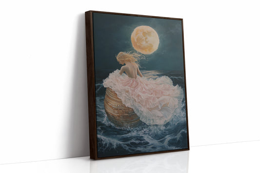 AL0149 - Premium Art Print - Brown Framed Canvas image 1