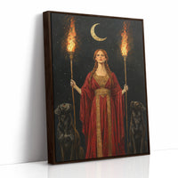 AL0150 - Premium Art Print - Brown Framed Canvas image 1
