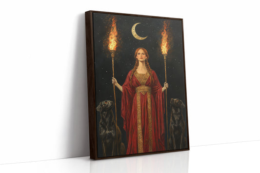 AL0150 - Premium Art Print - Brown Framed Canvas image 1