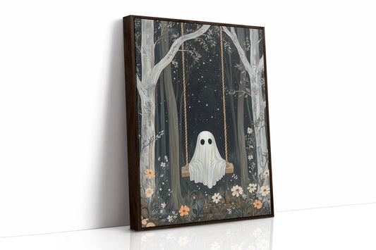 AL0154 - Premium Art Print - Brown Framed Canvas image 1