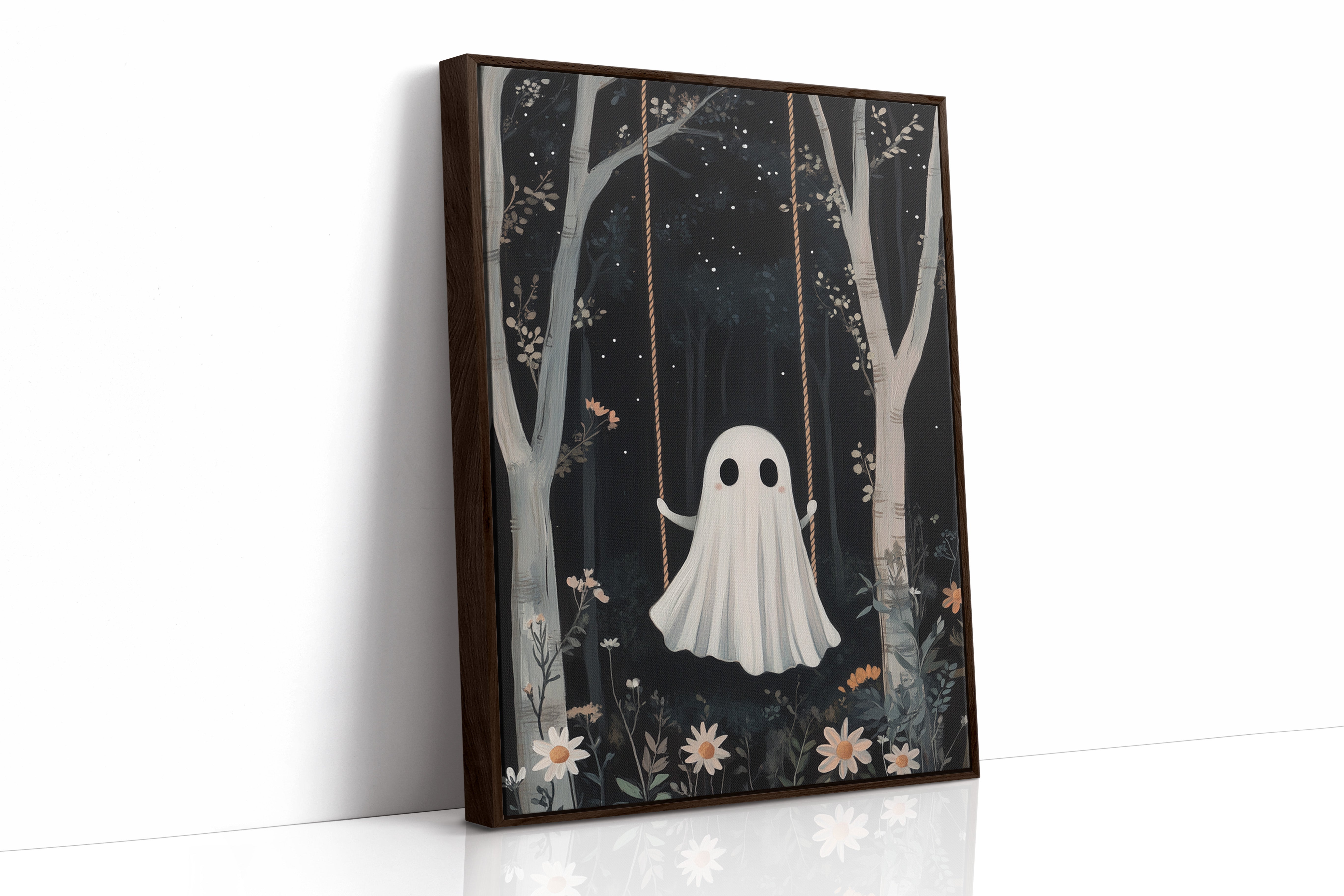 AL0155 - Premium Art Print - Brown Framed Canvas image 1