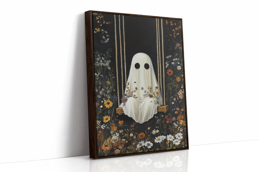 AL0160 - Premium Art Print - Brown Framed Canvas image 1