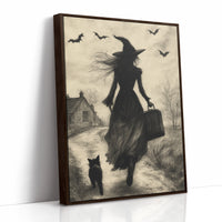 AL0164 - Premium Art Print - Brown Framed Canvas image 1