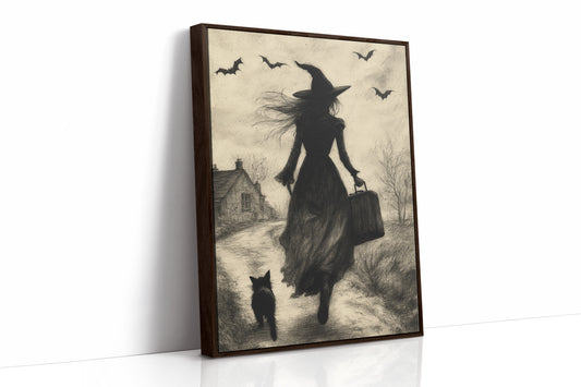 AL0164 - Premium Art Print - Brown Framed Canvas image 1