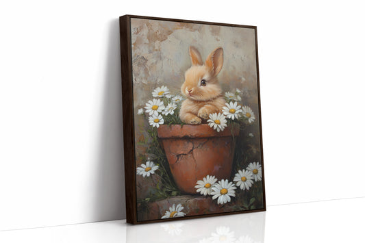 AL0166 - Premium Art Print - Brown Framed Canvas image 1