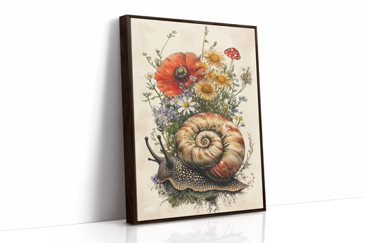 AL0171 - Premium Art Print - Brown Framed Canvas image 1