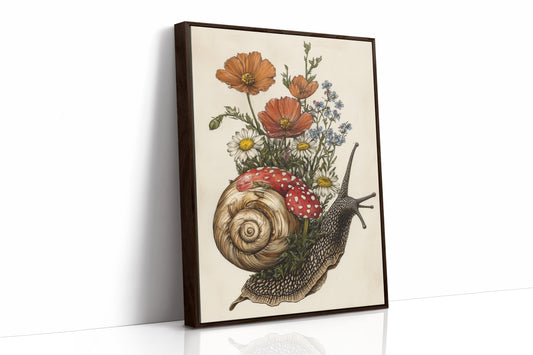 AL0173 - Premium Art Print - Brown Framed Canvas image 1