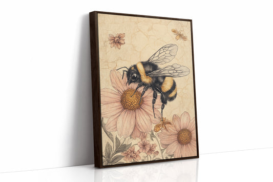 AL0176 - Premium Art Print - Brown Framed Canvas image 1