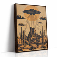 AL0183 - Premium Art Print - Brown Framed Canvas image 1
