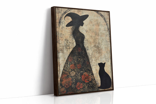 AL0184 - Premium Art Print - Brown Framed Canvas image 1