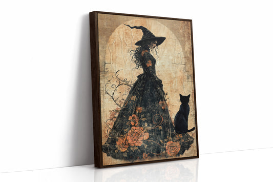 AL0185 - Premium Art Print - Brown Framed Canvas image 1