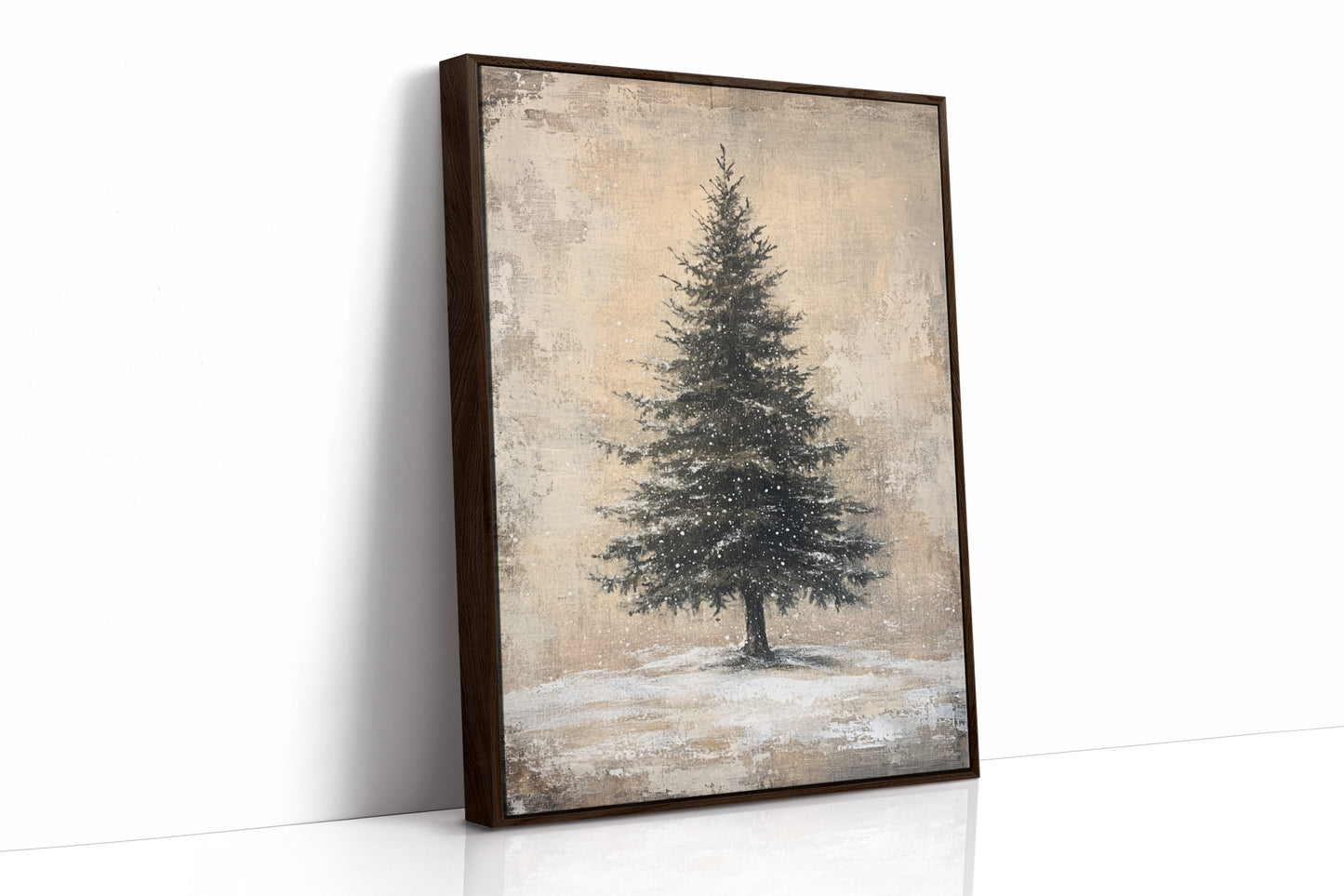 AL0187 - Premium Art Print - Brown Framed Canvas image 1